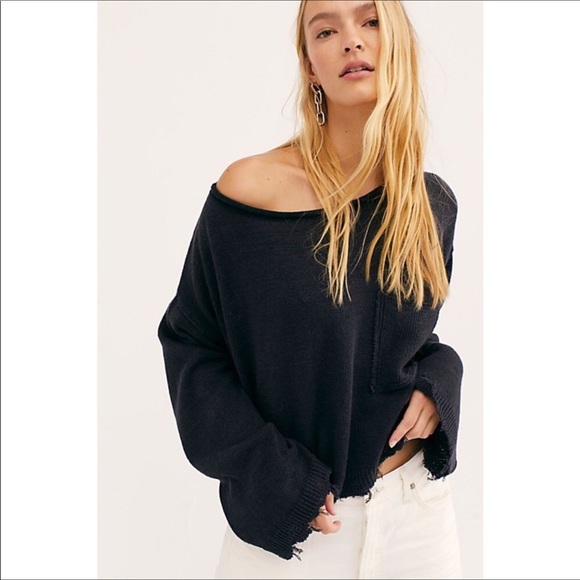 Free People Sweaters - Free People Solid Prism Sweater | Black